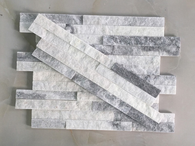 Cloudy Grey Quartz Stone Veneer