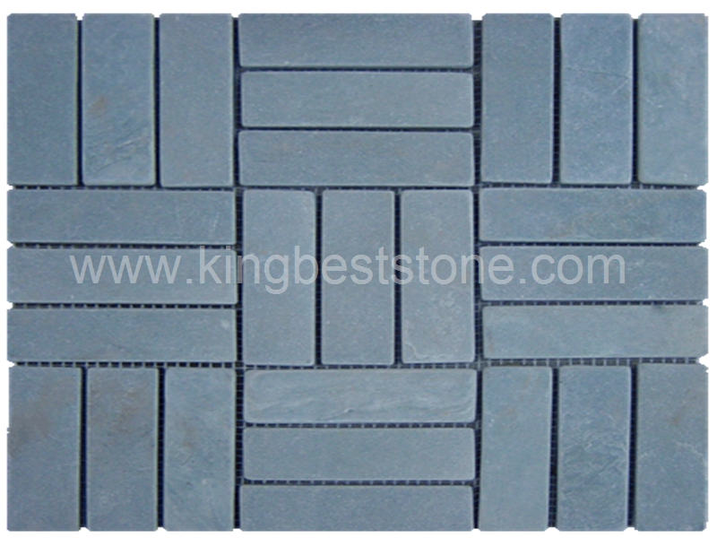 White Slate Stone Mosaic Tiles