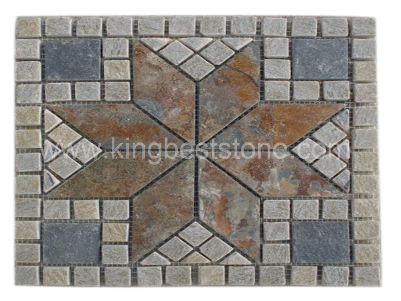 Slate Stone Mosaic Pattern Tiles