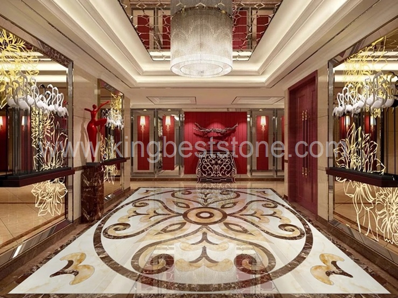 Natural Stone Waterjet Medallion Lobby