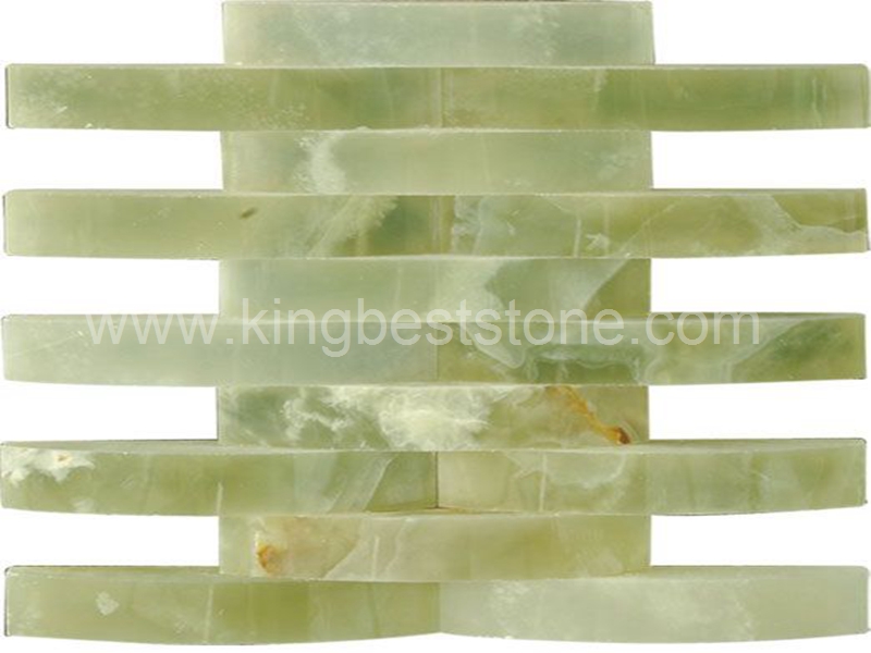 Pure Green Onyx Marble Mosaic Tiles