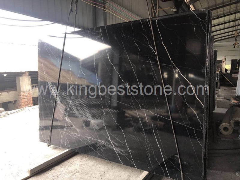 Black Marquina Marble Big Slabs