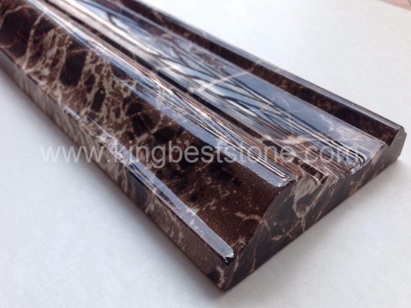Emperador Dark Brown Marble Border