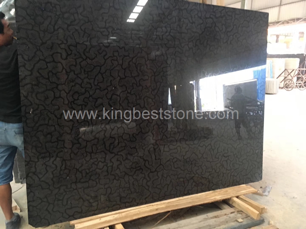 Oracle Black Granite Polished Slabs