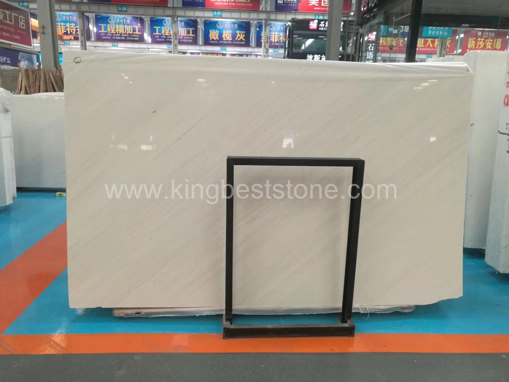 Sivec White Marble Plished Slabs