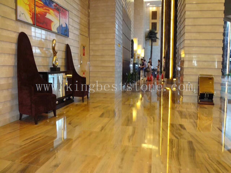 Royal Wooden Grain Marbles Slabs Walling Flooring
