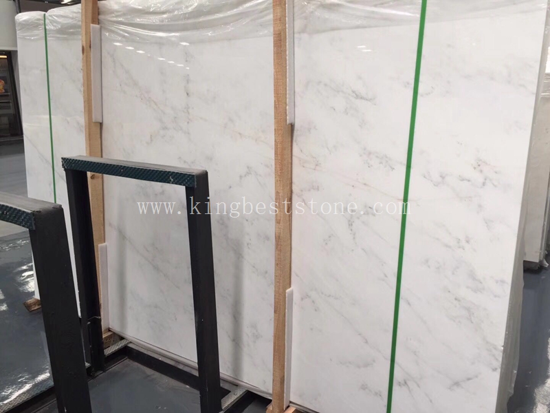 Oriental White Marble Tiles and Countertop