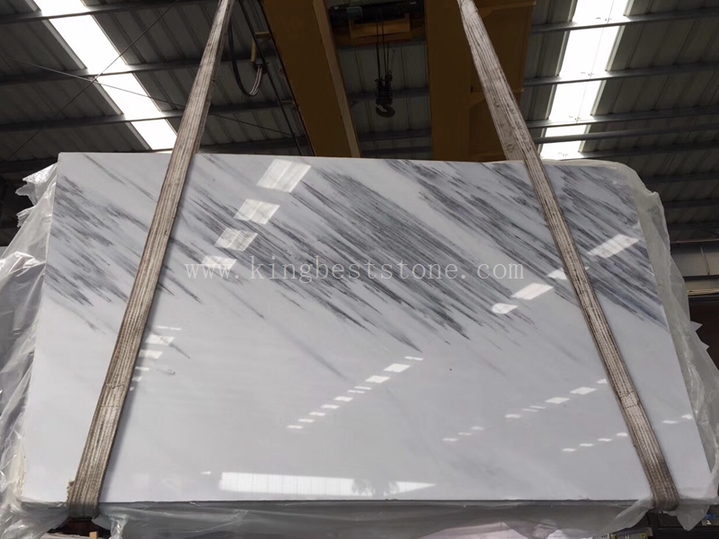 Landscape White Marble with Ink