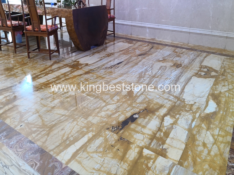 Siena Gold Yellow Marble Floor Tiles