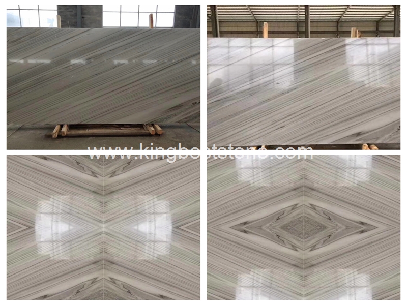 Palissandro White Marble Polished Slabs