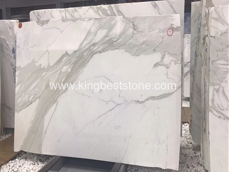 Italy Calacatta White Marble Polished Slabs