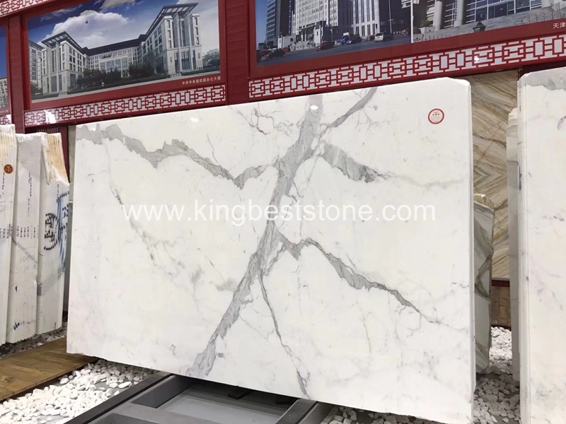 Italy Calacatta White Marble Polished Slabs