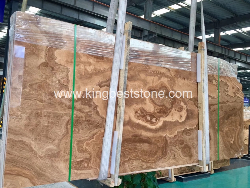 Royal Serpeggiante Wood Vein Yellow Marble Slabs