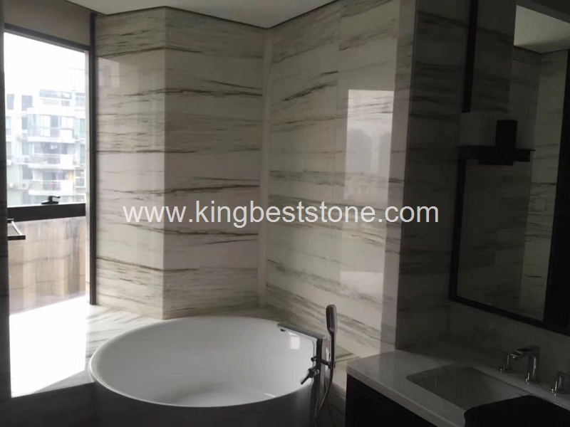 Royal Jasper White Marble Cladding