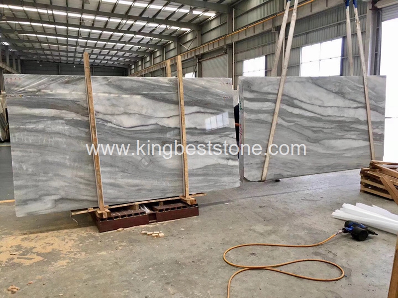 White Veins Marble Bookmatching Painting