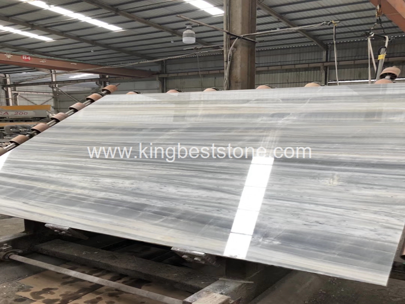 Iceland Wooden Grain Grey Marble Slabs