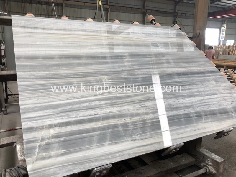 Iceland Wooden Grain Grey Marble Slabs