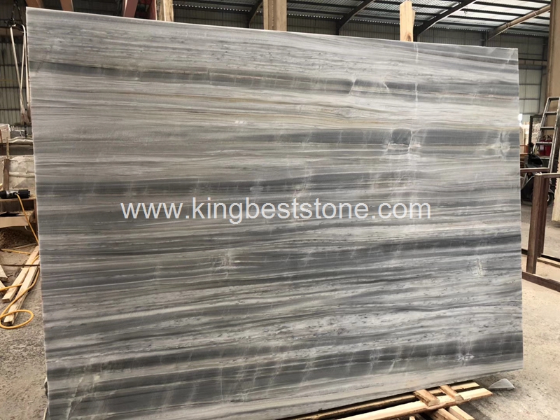 Iceland Wood Grey Marble Slabs