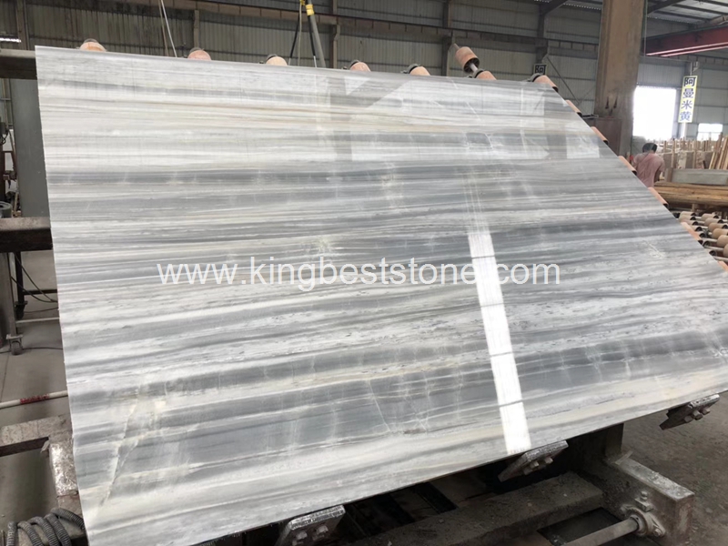 Iceland Wooden Grey Marble Slabs