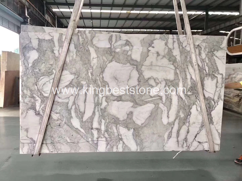 Arabescato White Marble Slabs