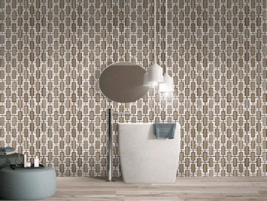 Wood Gray Marble Tiles for Bathroom Wall