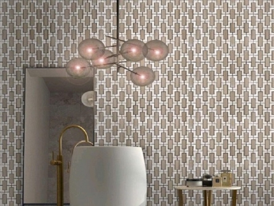 Wood Gray Marble Tiles for Bathroom Wall