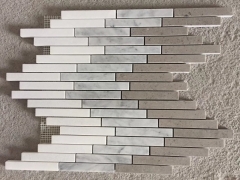 S Shape Marble Lines Mosaic Tiles