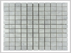 Bianco Carrara Marble Brick Pattern Mosaic Tiles