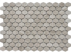 Gray Wood Marble Wall Cladding Mosaic Tiles