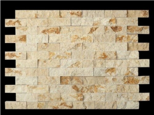 Egyptian Sunny Beige Marble Mosaic Natural Split Tiles