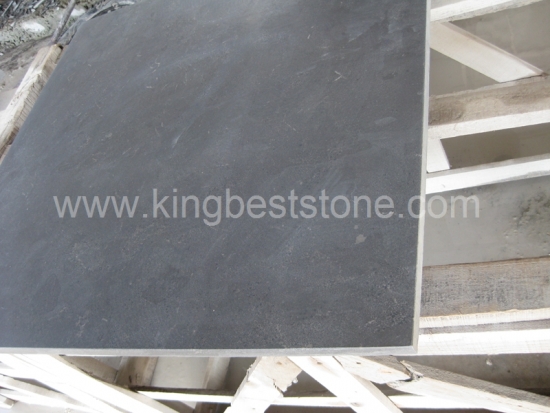Chinese Belgium Spotted Bluestone Honed Tiles and Slabs