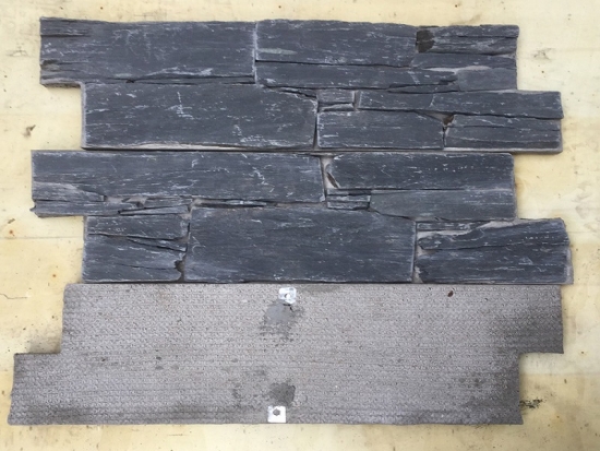 Natural Slate Cement Wall Stacked Engineered Stone