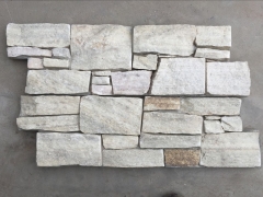 White Stone Cement Backed Stone Panel