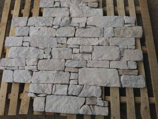 White Stone Cement Backed Stone Panel