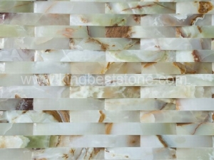 Multicolor Red Onyx Random Pattern Mosaic Tiles