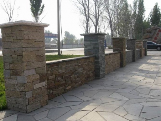 Rusty Cultural Slate Ledge Stone For Cement Pillars