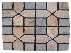 Square Stone Flagstone Floor Tile Driveway Paving Stone