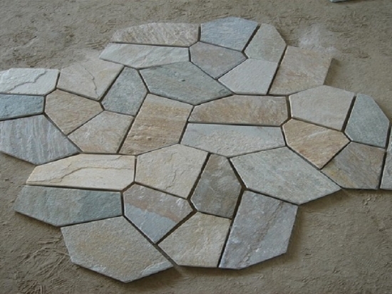 Grey Net Paste Stone Flooring Walkway Paver  Stone