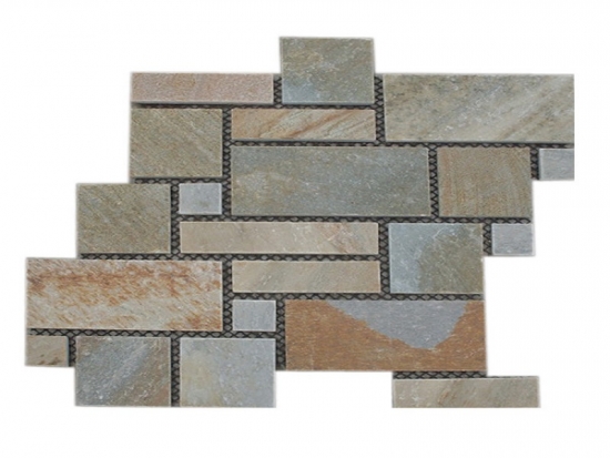 Natural Rusty Meshed Paving Stone Flags Stone Tiles