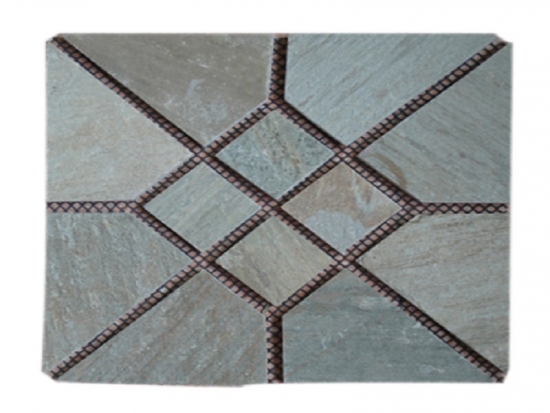 Square Stone Flagstone Floor Tile Driveway Paving Stone