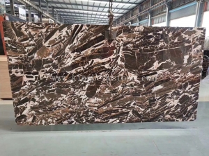 China Brown Jade Kylin Onyx Floor Slabs