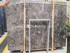 Romantic Dark Grey Marble Polished Slabs and Tiles