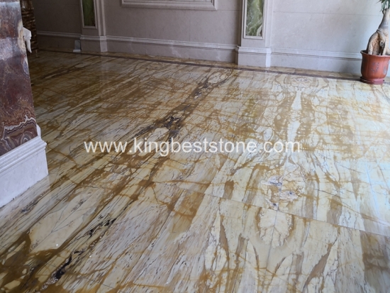 Siena Gold Yellow Marble Polished Slabs and Tiles