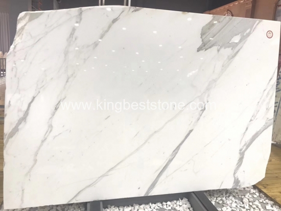 Italy Calacatta Soft White Marble Polished Slabs and Tiles