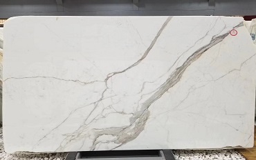 Italy Calacatta White Marble Polished Slabs Different Style in Large Stock